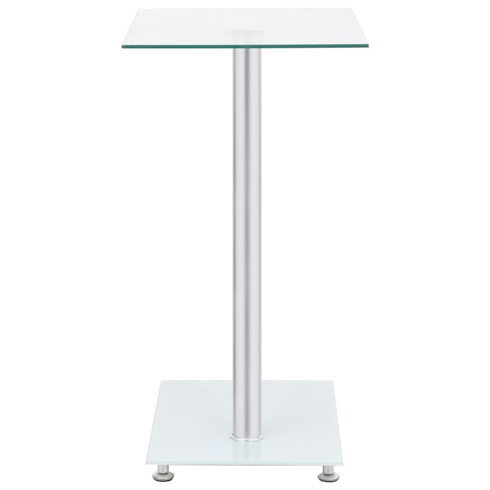 Side Table Transparent Tempered glass, stainless steel Small. Picture 3