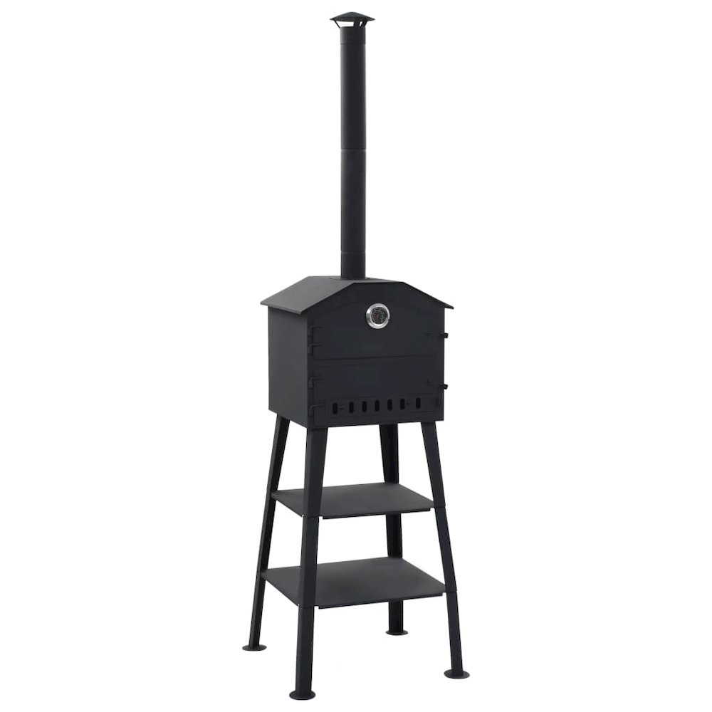 vidaXL Outdoor Pizza Oven Charcoal Fired with 2 Fireclay Stones, 40362. Picture 1