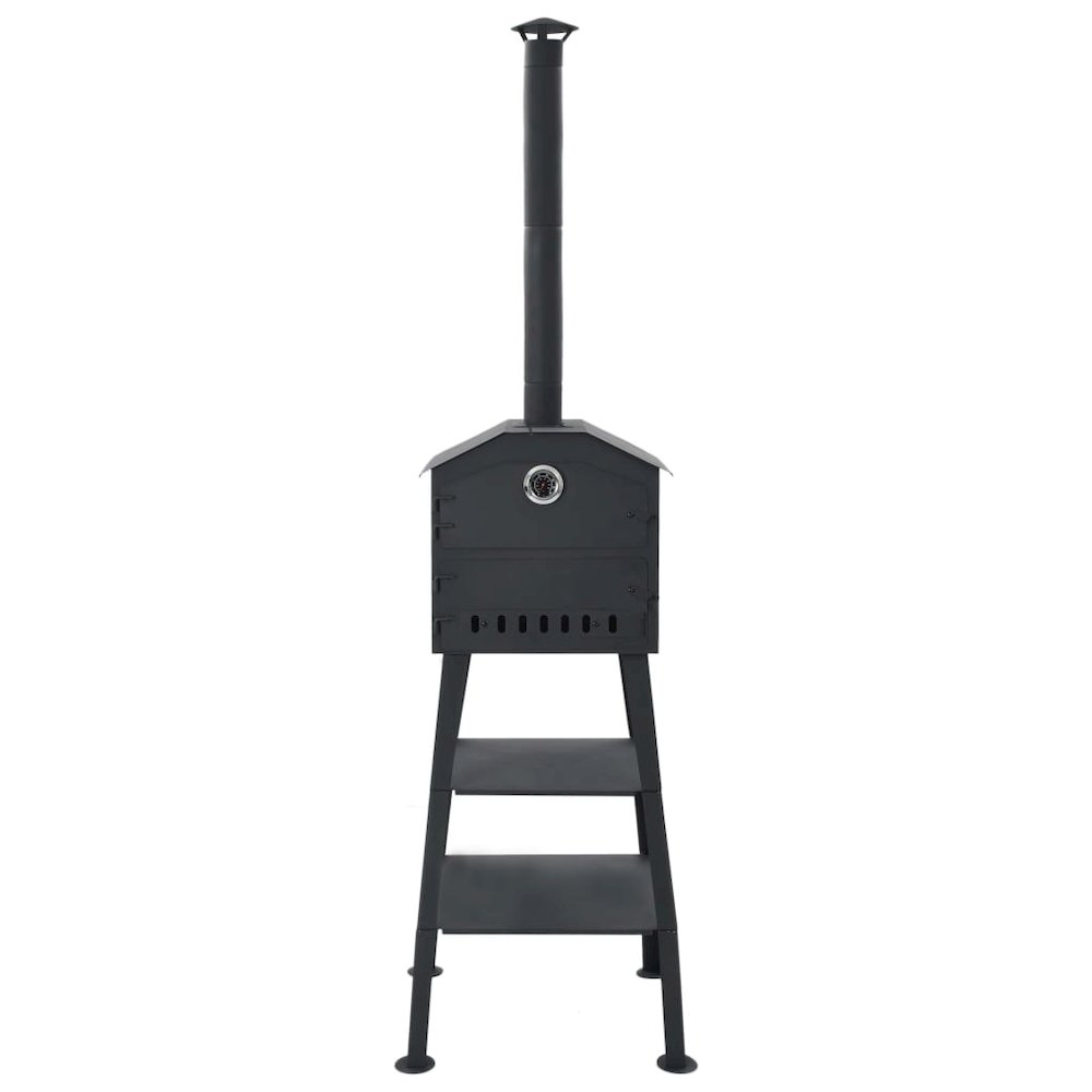 vidaXL Outdoor Pizza Oven Charcoal Fired with 2 Fireclay Stones, 40362. Picture 2