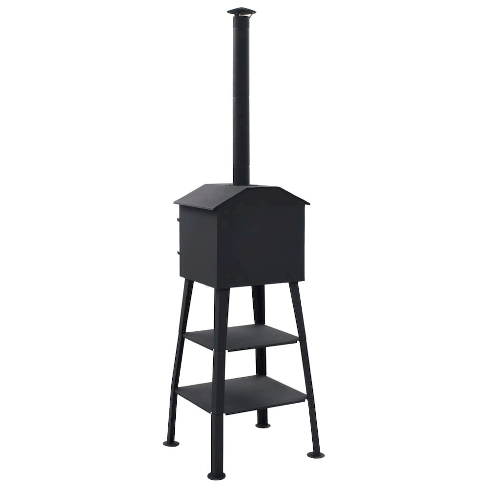 vidaXL Outdoor Pizza Oven Charcoal Fired with 2 Fireclay Stones, 40362. Picture 4