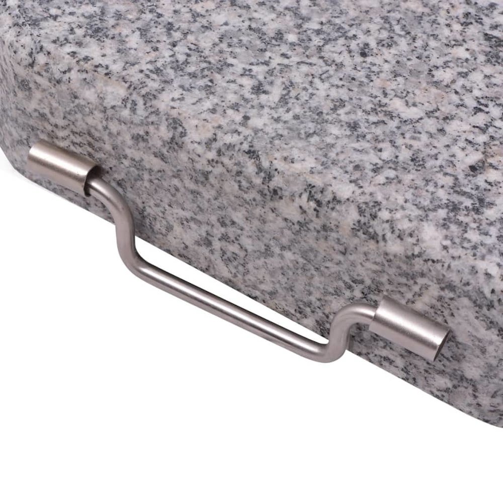 Parasol Stand Grey Polished granite and stainless steel 17.7 in. Picture 5