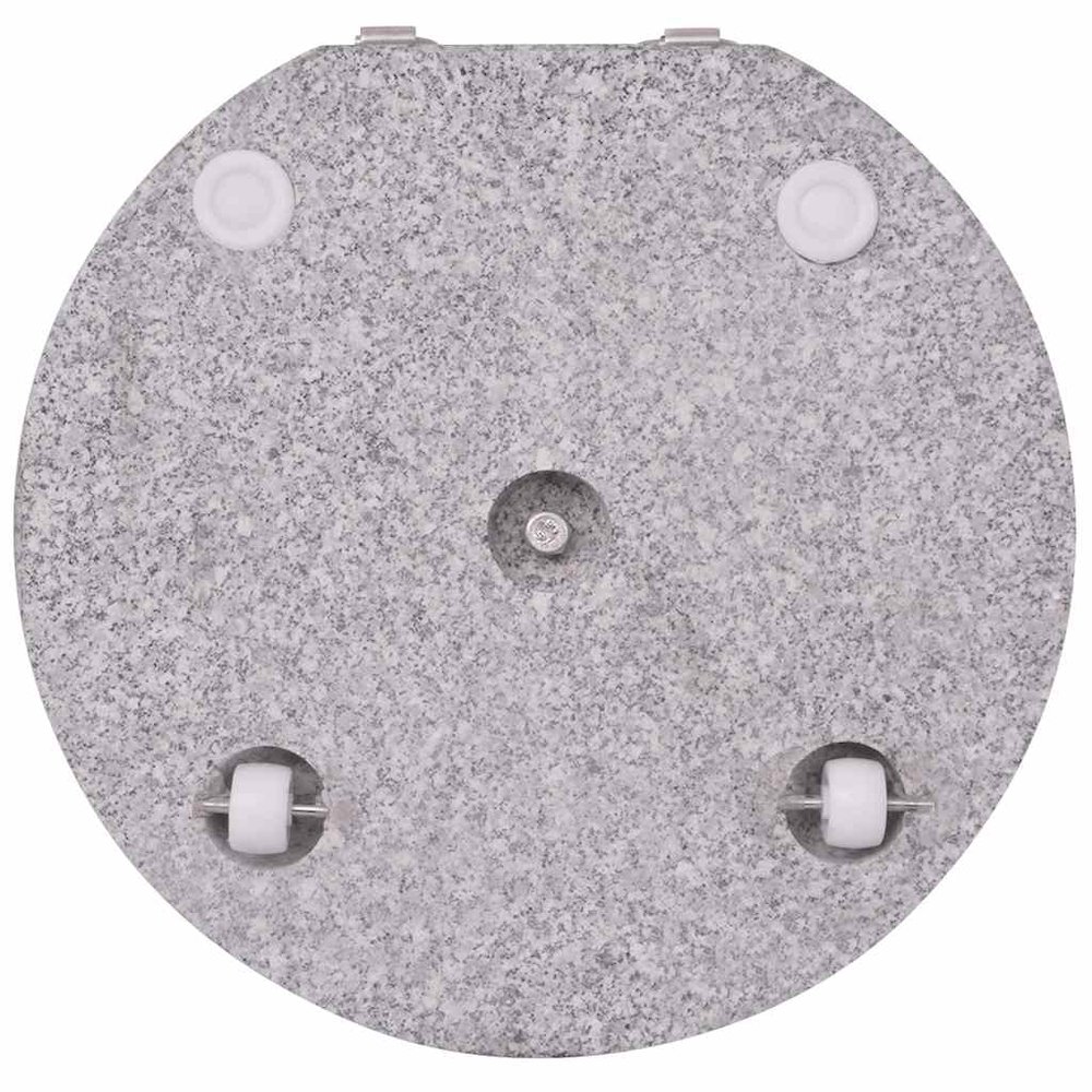 Parasol Stand Grey Polished granite and stainless steel 17.7 in. Picture 7