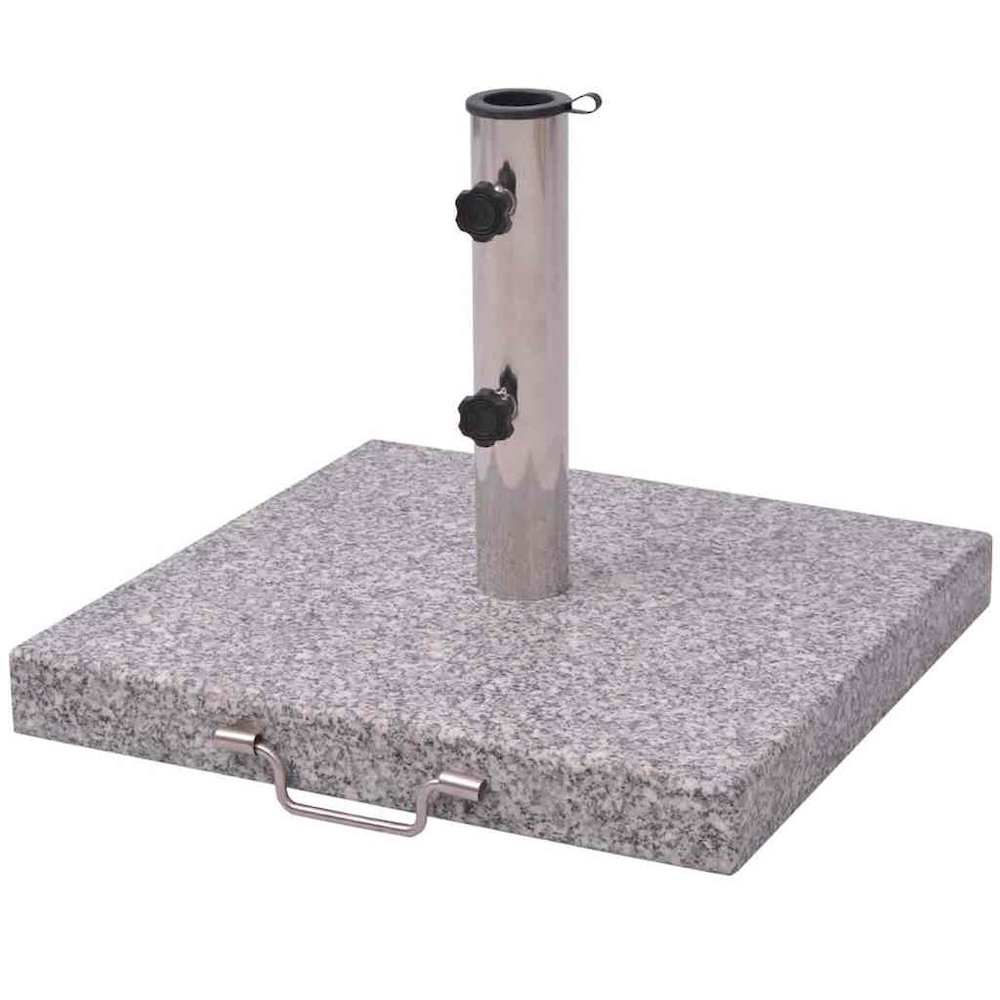 Umbrella Stand Grey Polished granite and stainless steel 17.7 in. Picture 1