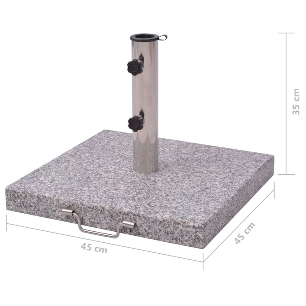 Umbrella Stand Grey Polished granite and stainless steel 17.7 in. Picture 8