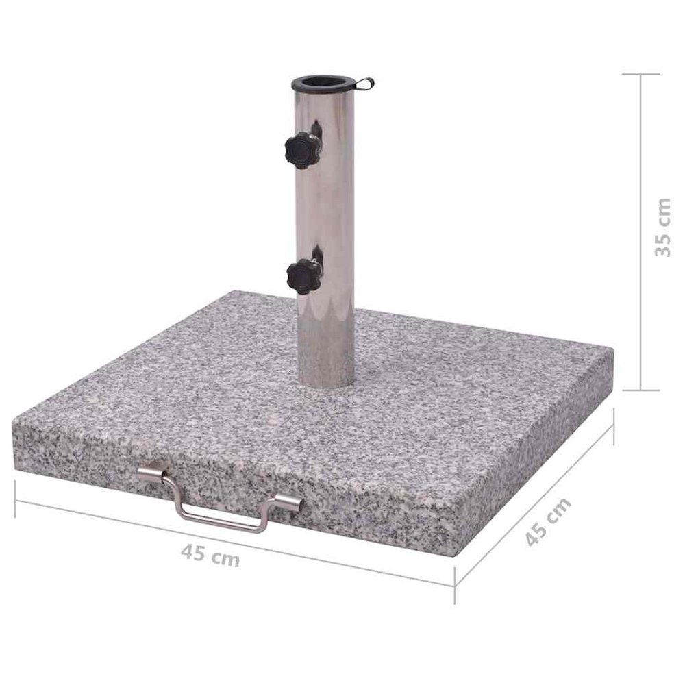 Umbrella Stand Grey Polished granite and stainless steel 17.7 in. Picture 9