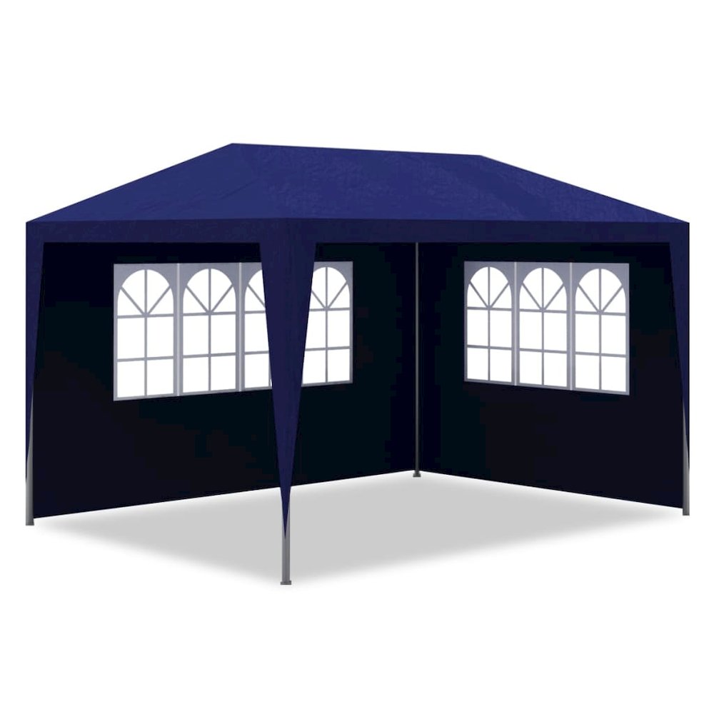 Party Tent Blue Polyethylene 9.8 x 13.1 ft UV-resistant materials. Picture 3