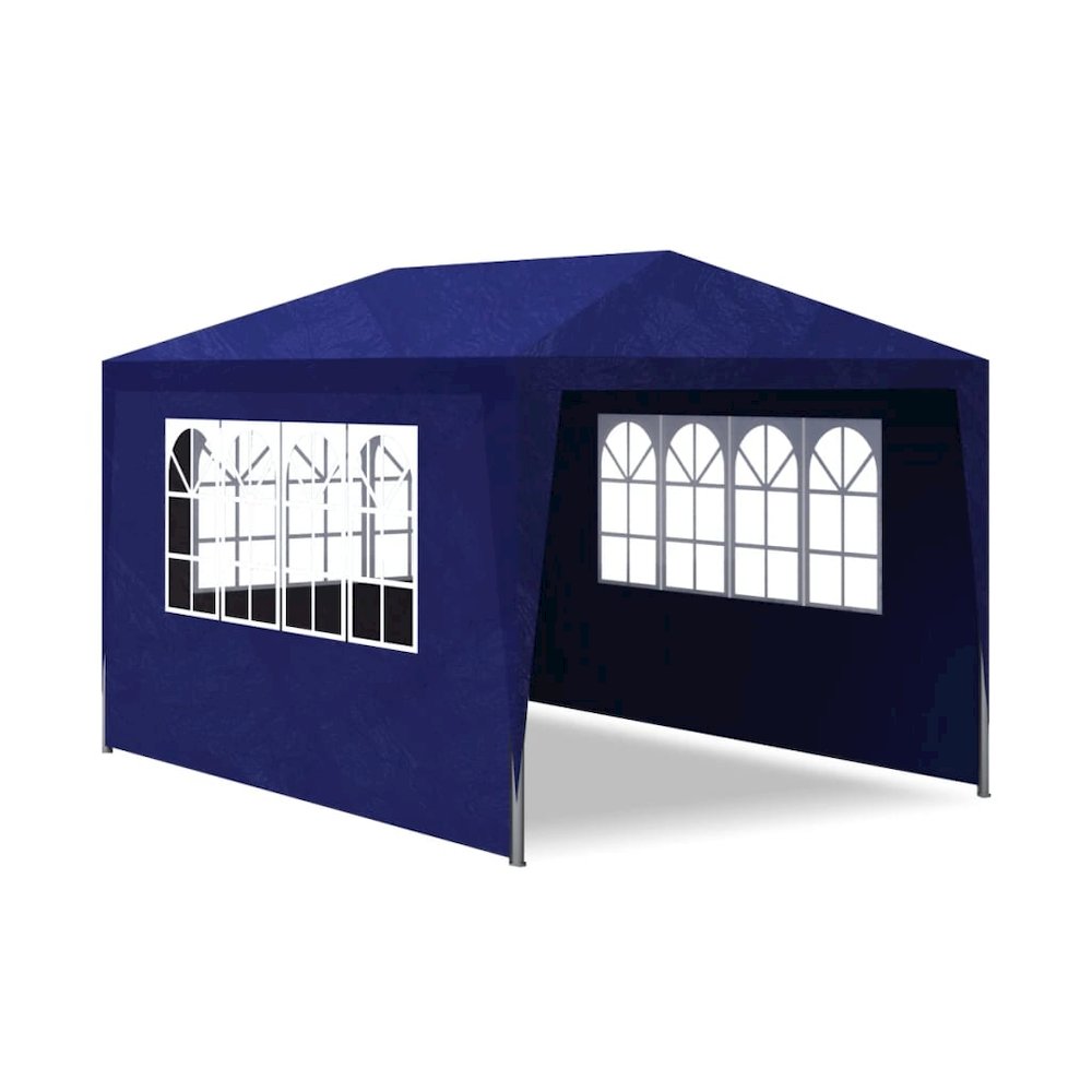 Party Tent Blue Polyethylene 9.8 x 13.1 ft UV-resistant materials. Picture 4