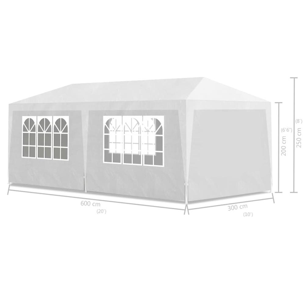 Party Tent White Polyethylene 9.8 x 19.7 ft Durable Party Tent. Picture 6