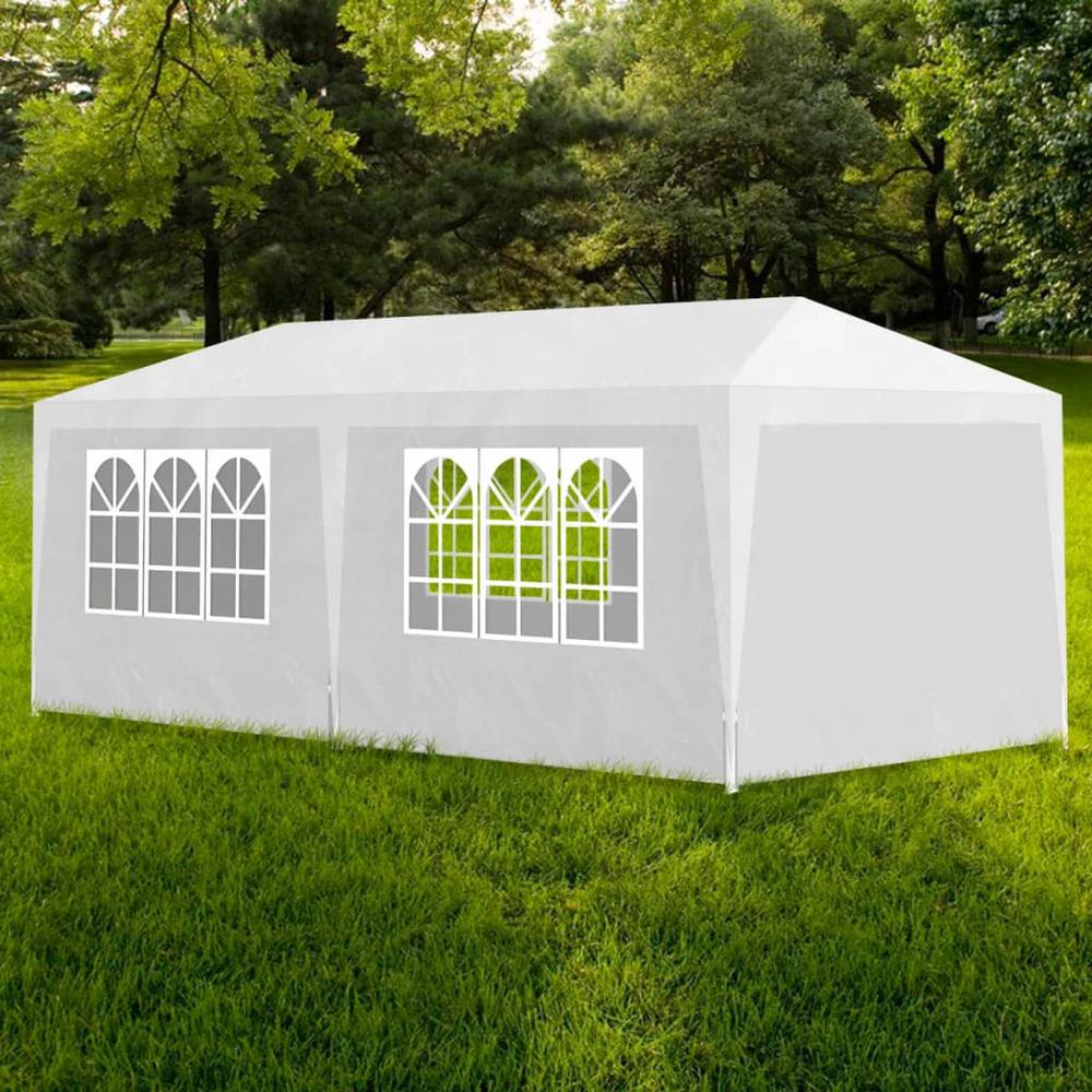 Party Tent White Polyethylene 9.8 x 19.7 ft Durable Party Tent. Picture 1