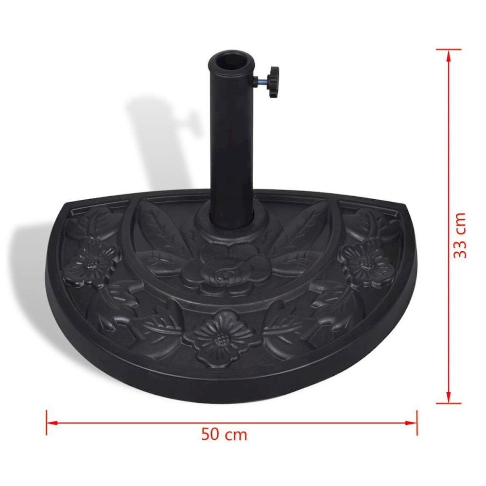 Parasol Base Black Resin, Steel Heavy duty Parasol Base. Picture 7