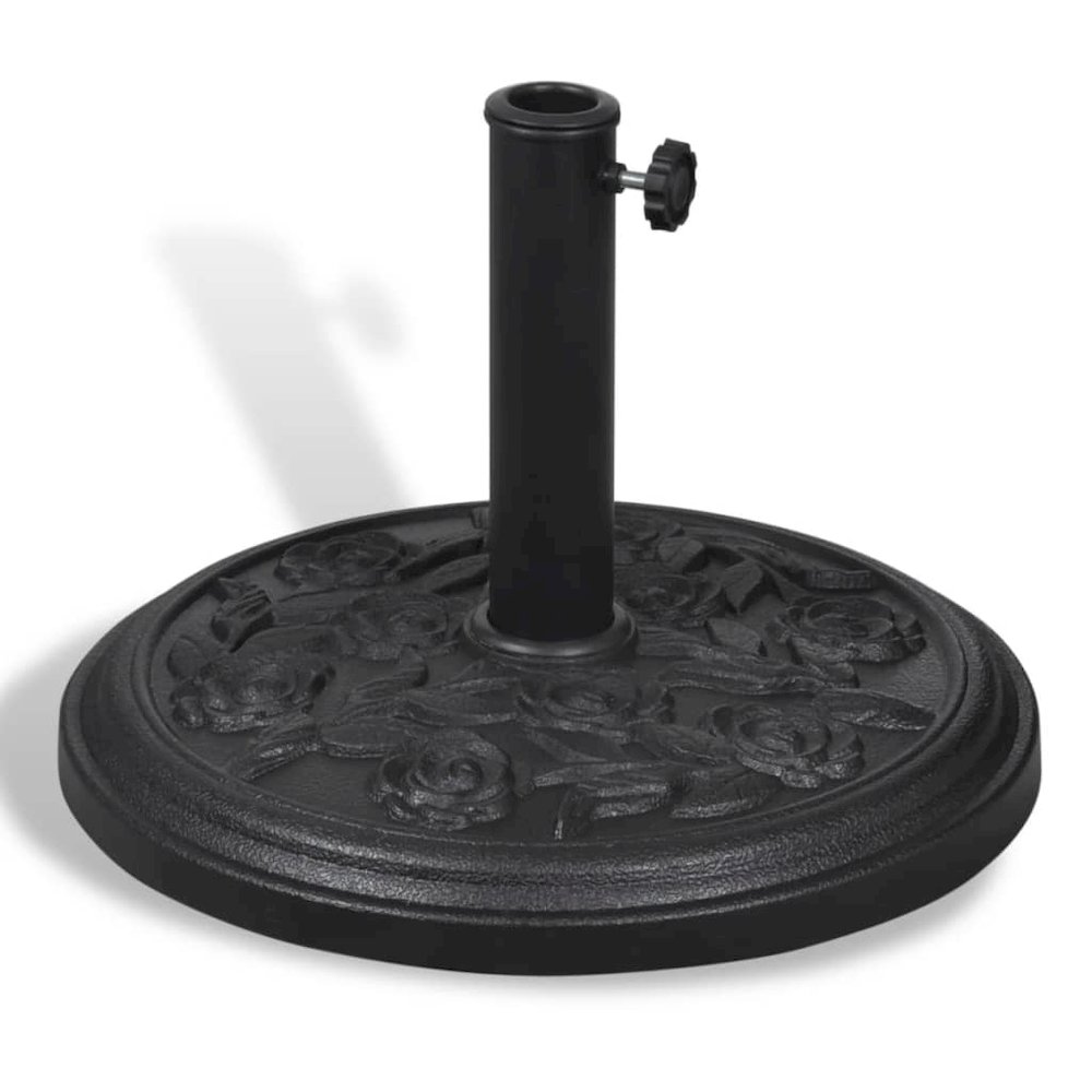 Parasol Base Black Resin Medium Heavy Weight Support. Picture 1