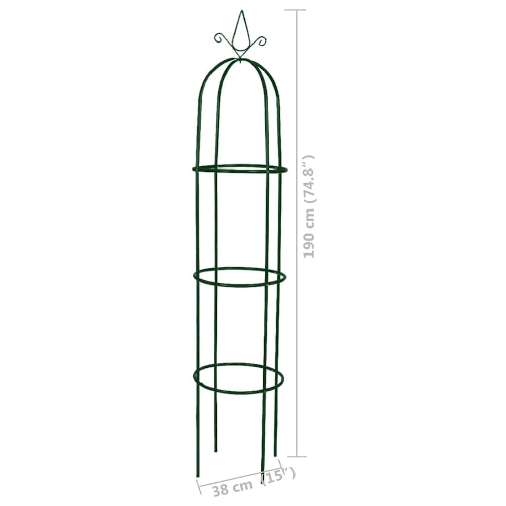 Garden Arch Dark green Iron Standard Decorative Design. Picture 7