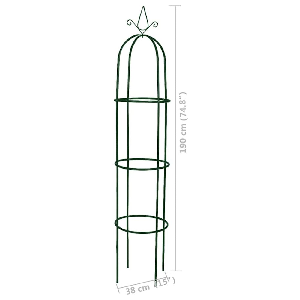 Garden Arch Dark green Iron Standard Decorative Design. Picture 8
