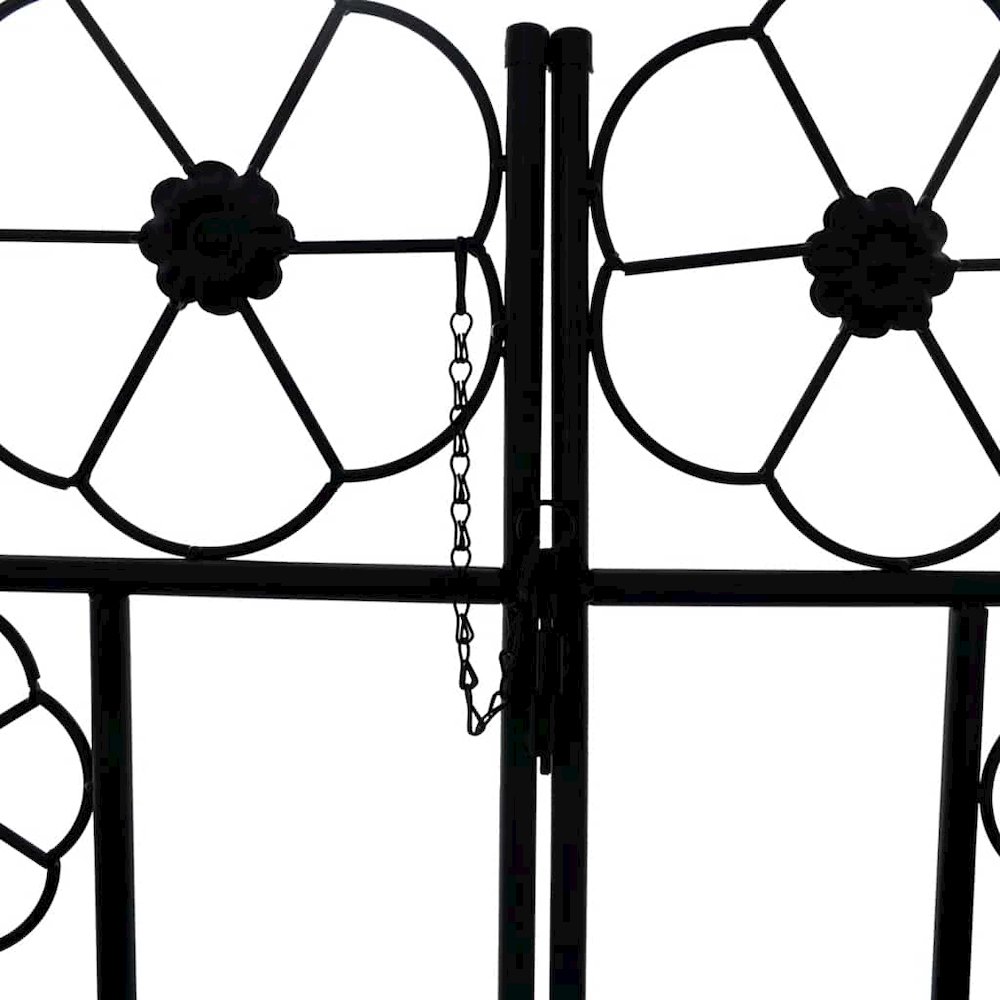 Garden Arch Black Iron 7.5 ft tall Durable Garden Arch. Picture 6