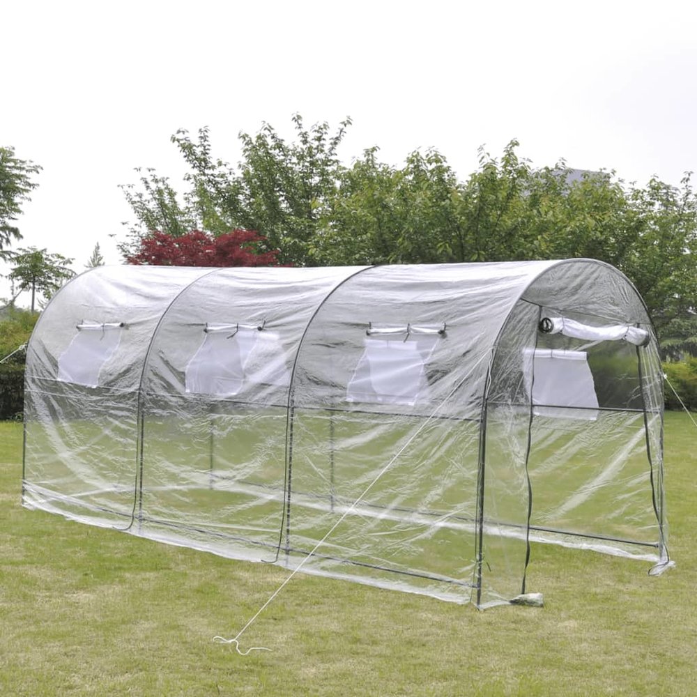 Greenhouse Transparent PVC, Powder-Coated Steel Large Portable. Picture 1