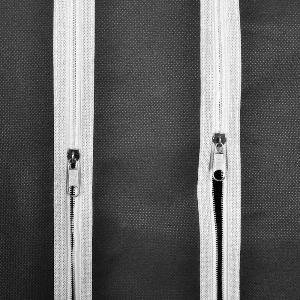 Cabinet Black Non-woven Fabric, Iron Collapsible Fabric Wardrobe. Picture 6
