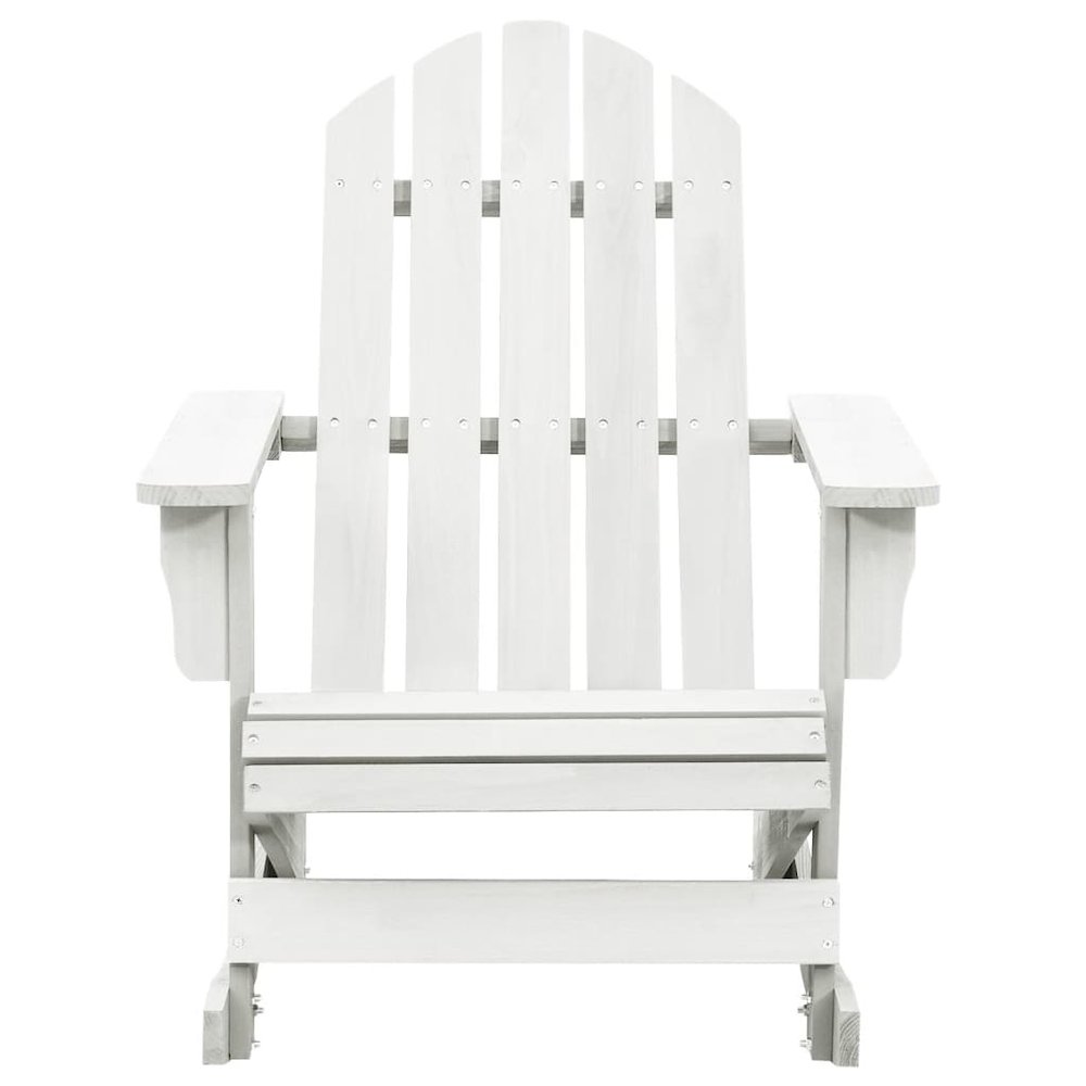 Garden Rocking Chair White Hardwood Medium Garden Rocking Chair. Picture 2