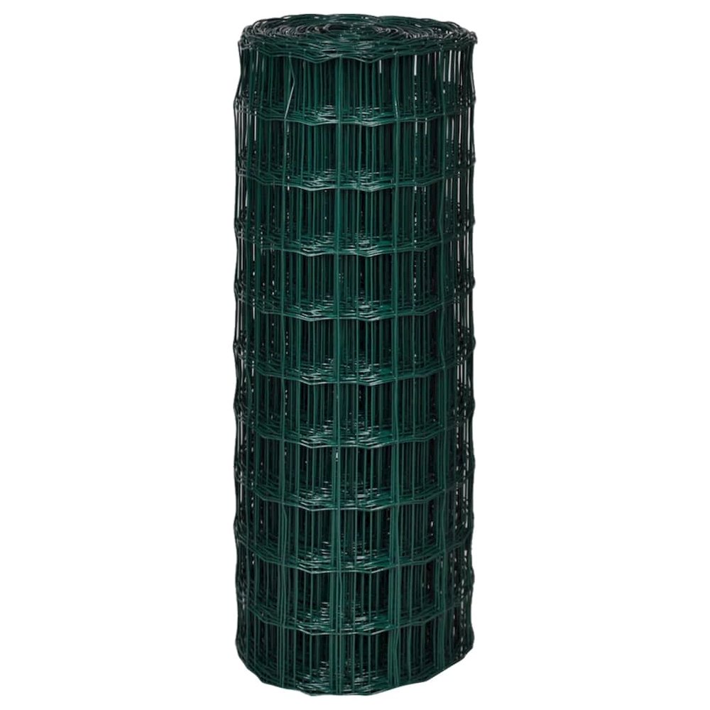 vidaXL Euro Fence Steel 32.8ft x 3.3ft Green, 140573. Picture 3