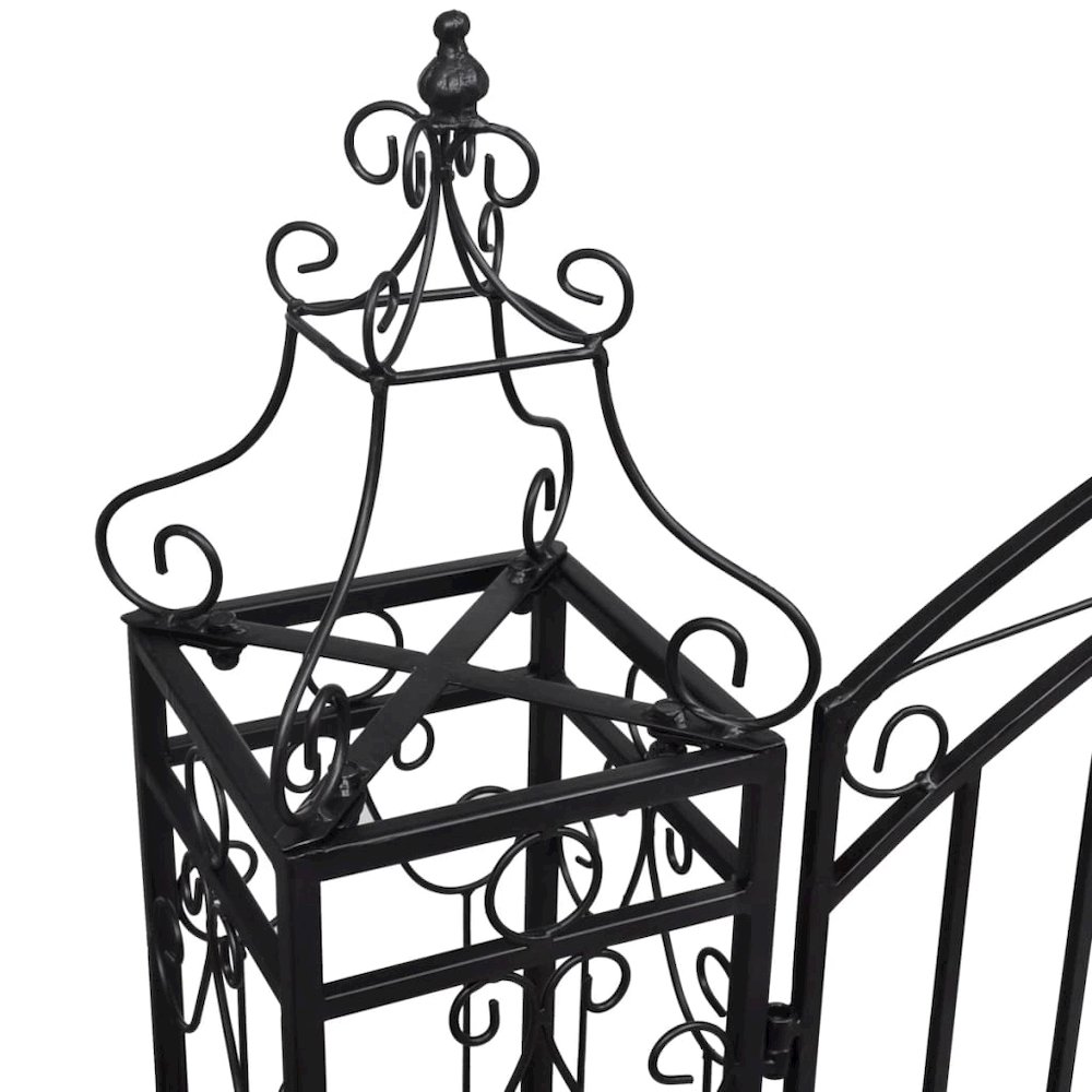 vidaXL Ornamental Garden Gate Wrought Iron 4'x8"x4' 5", 40905. Picture 4