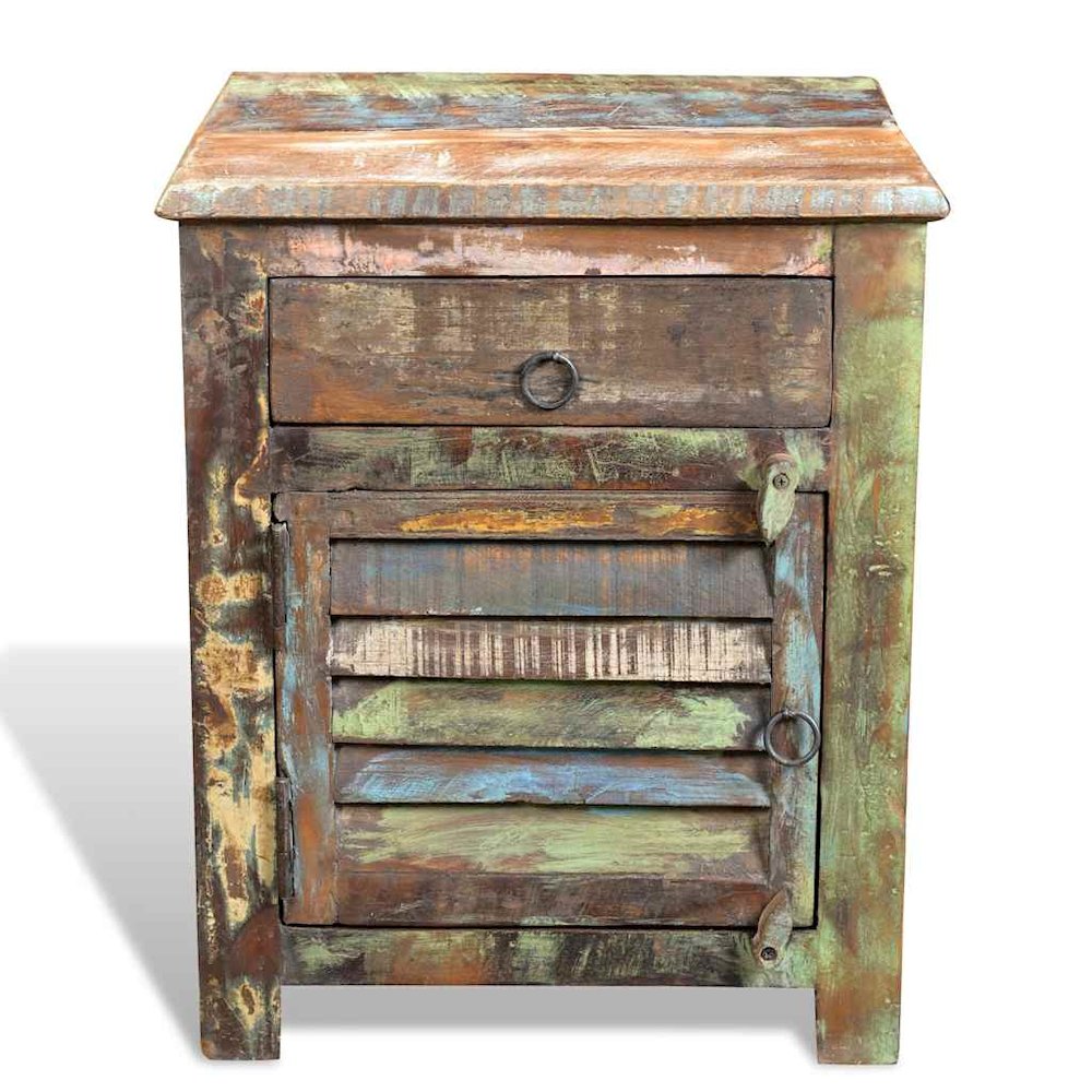 Vintage Cabinet Multicolor Reclaimed solid wood Compact Durable. Picture 3