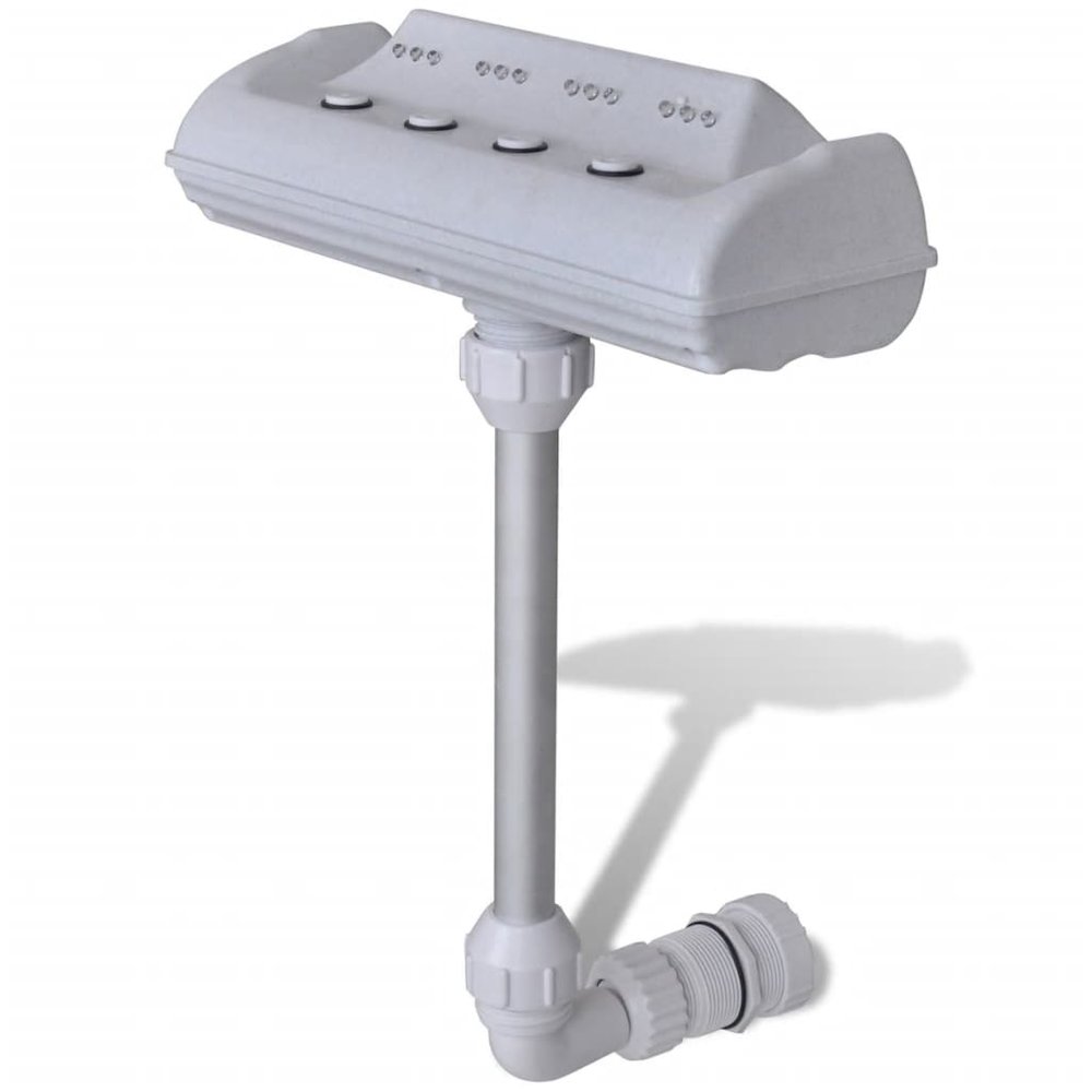Swimming Pool Accessory White Plastic Small Adjustable Armrests. Picture 1