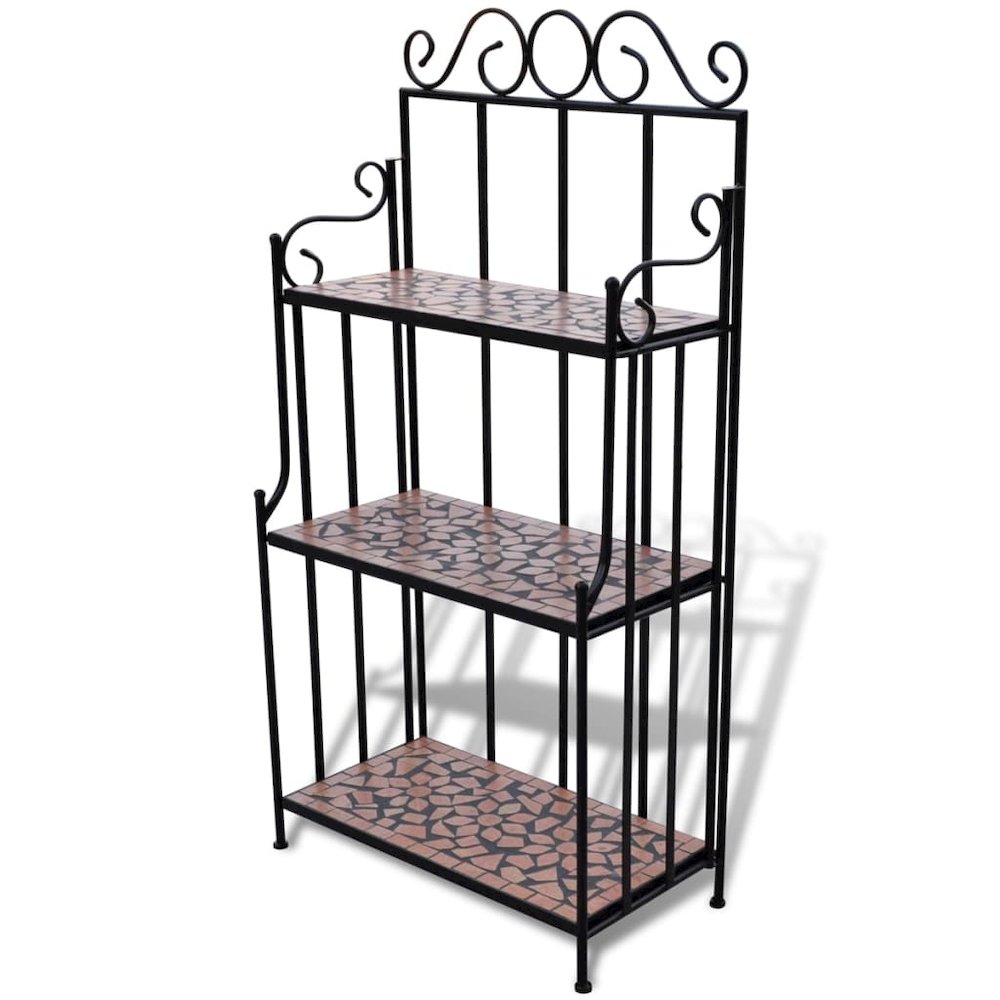 Plant Stand Terracotta and black Iron and ceramic. Picture 1