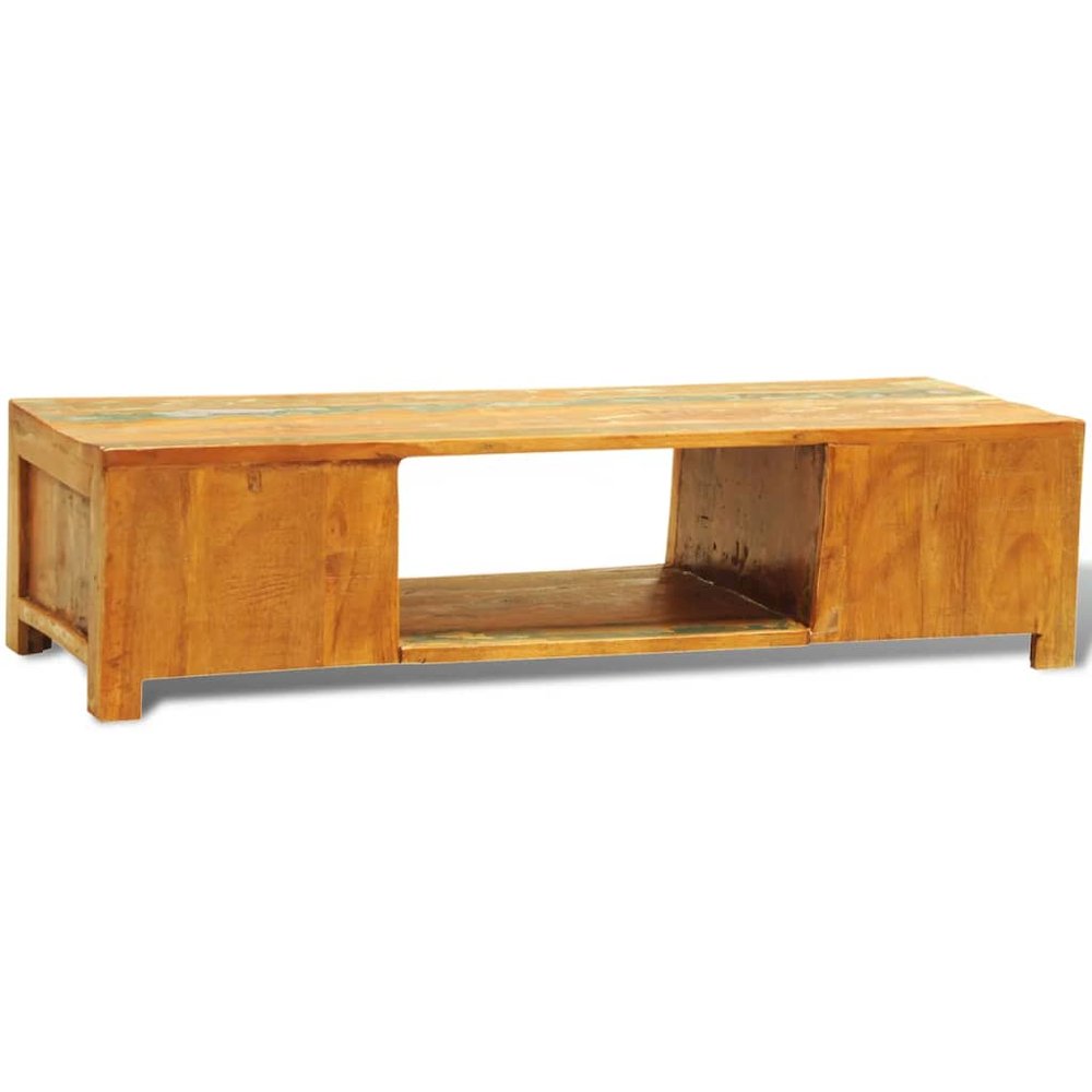 TV Stand Multicolor Reclaimed solid wood Medium TV Stand. Picture 7
