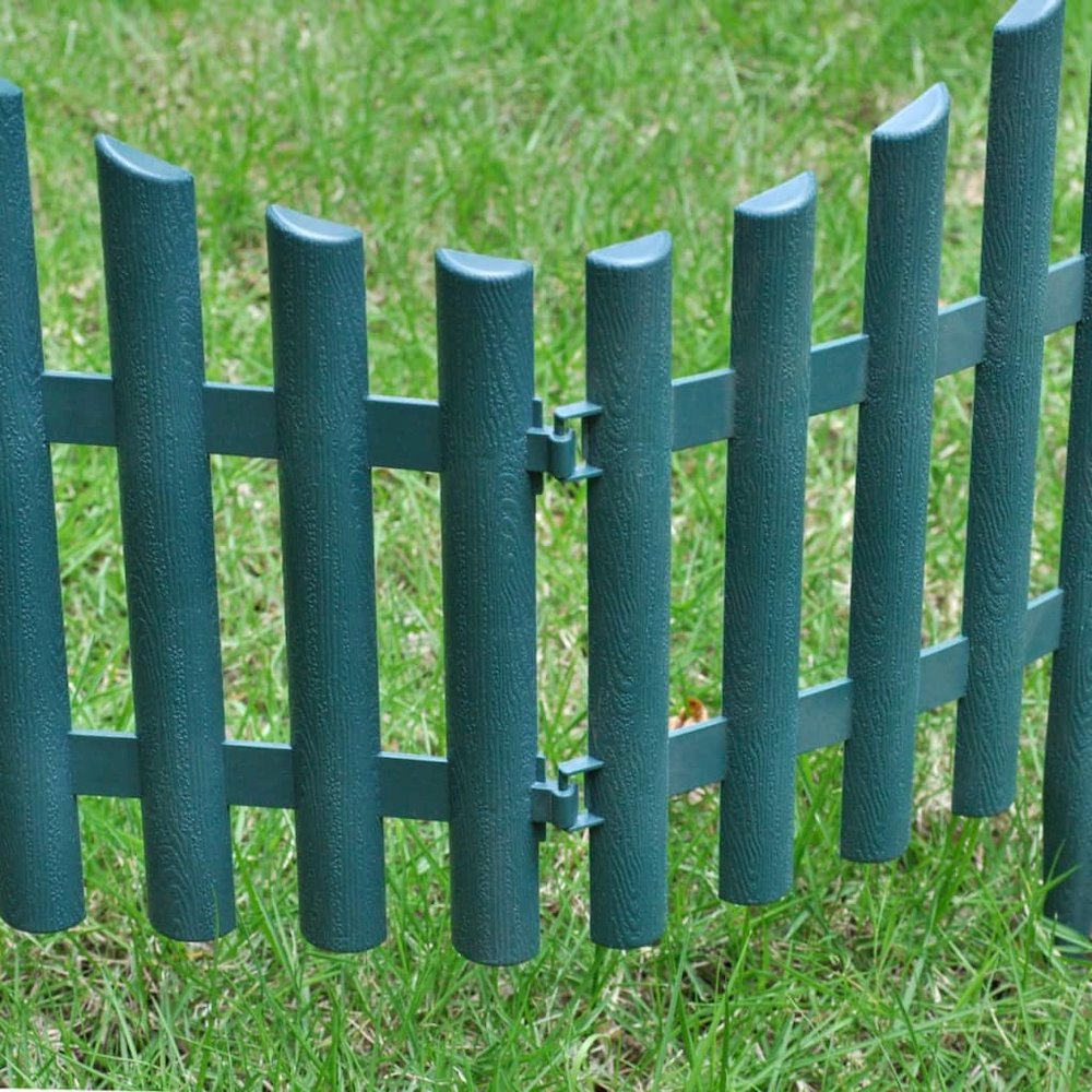 17 pcs Lawn Dividers 32.8 ft Green. Picture 5