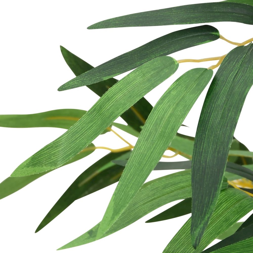 Artificial Plant Green, Brown Real Bamboo, Polyester, Plastic, Iron. Picture 3