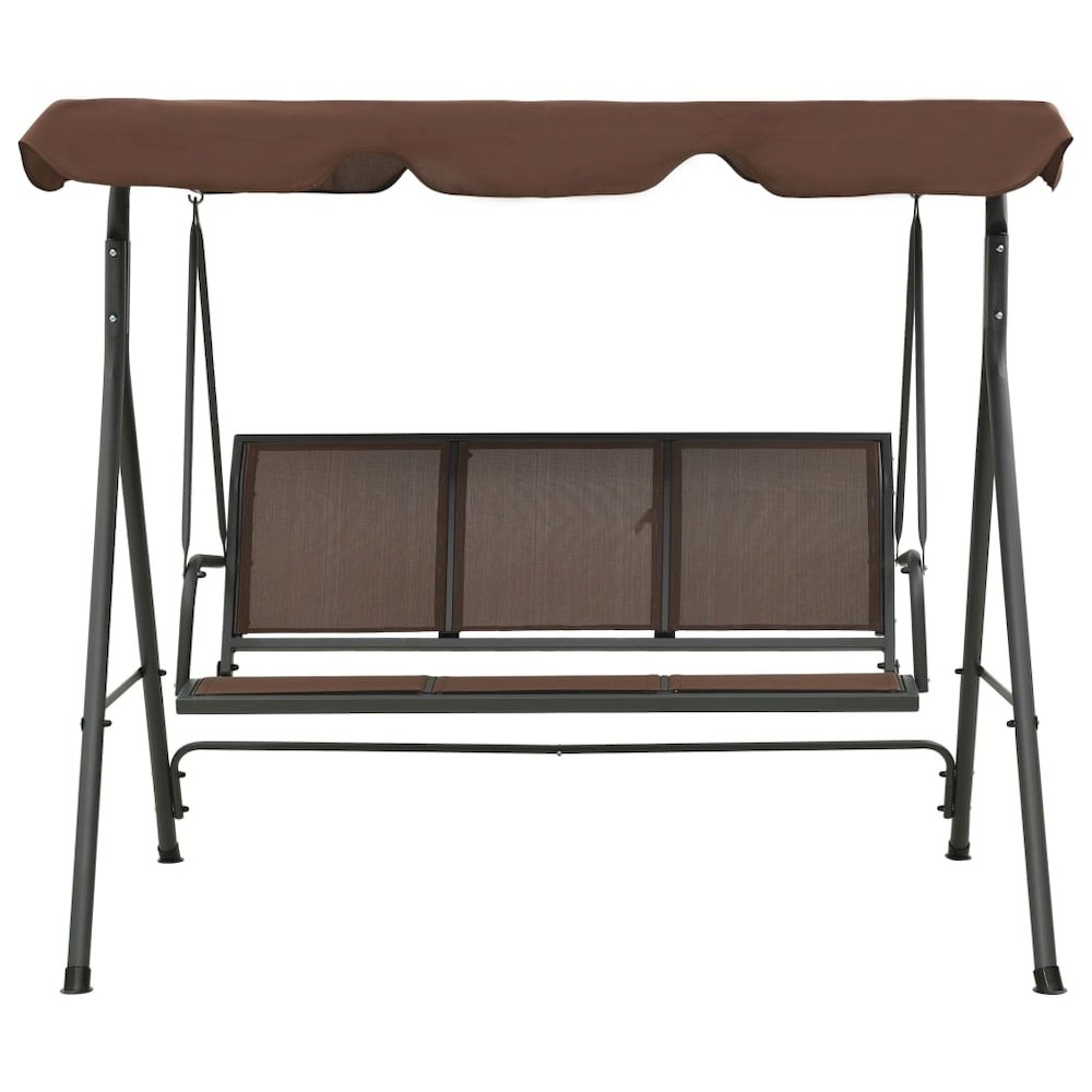 Porch Swing Coffee Powder-coated steel frame Large. Picture 2