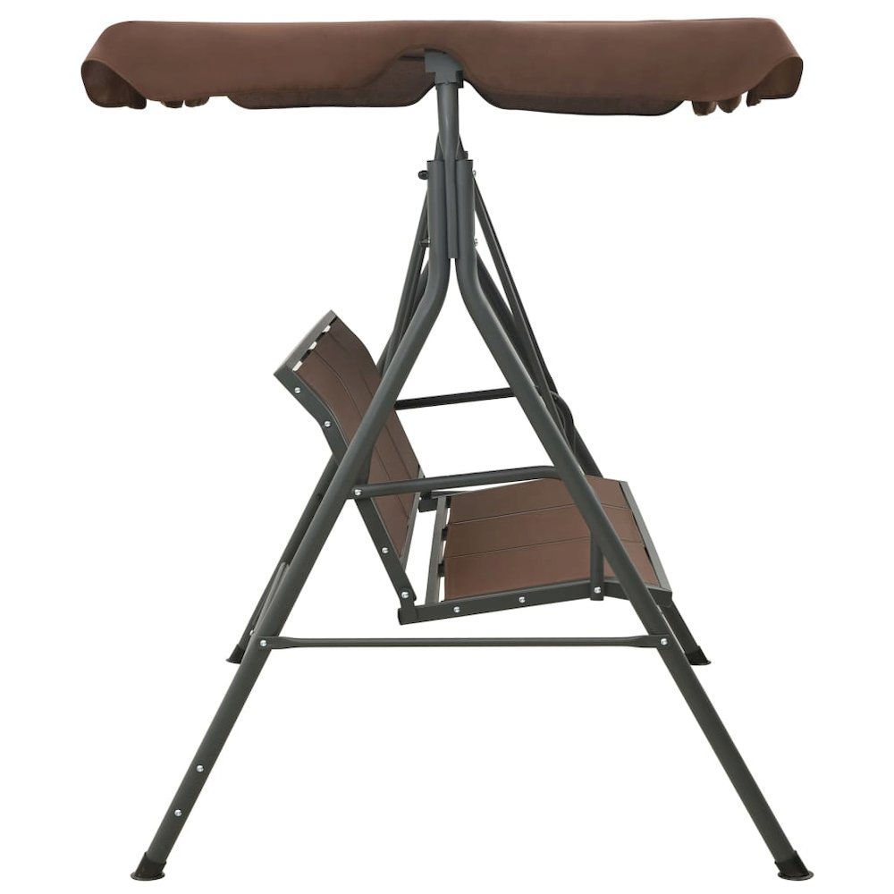Porch Swing Coffee Powder-coated steel frame Large. Picture 3