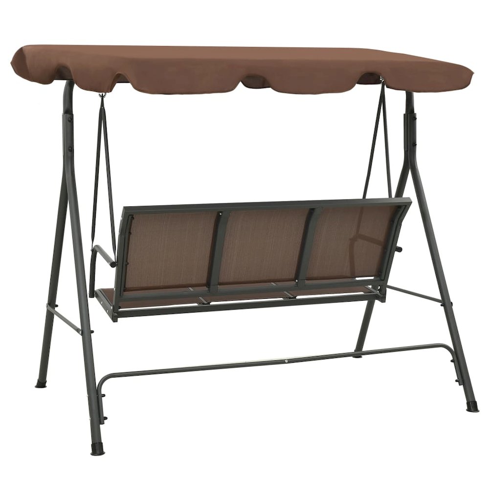 Porch Swing Coffee Powder-coated steel frame Large. Picture 4