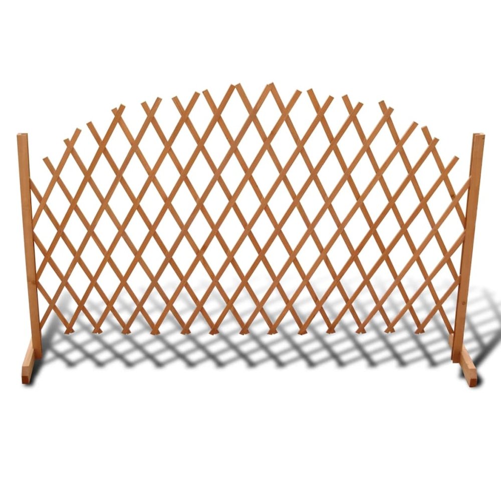 vidaXL Trellis Fence Solid Wood 5' 11" x 3' 3", 41296. Picture 1