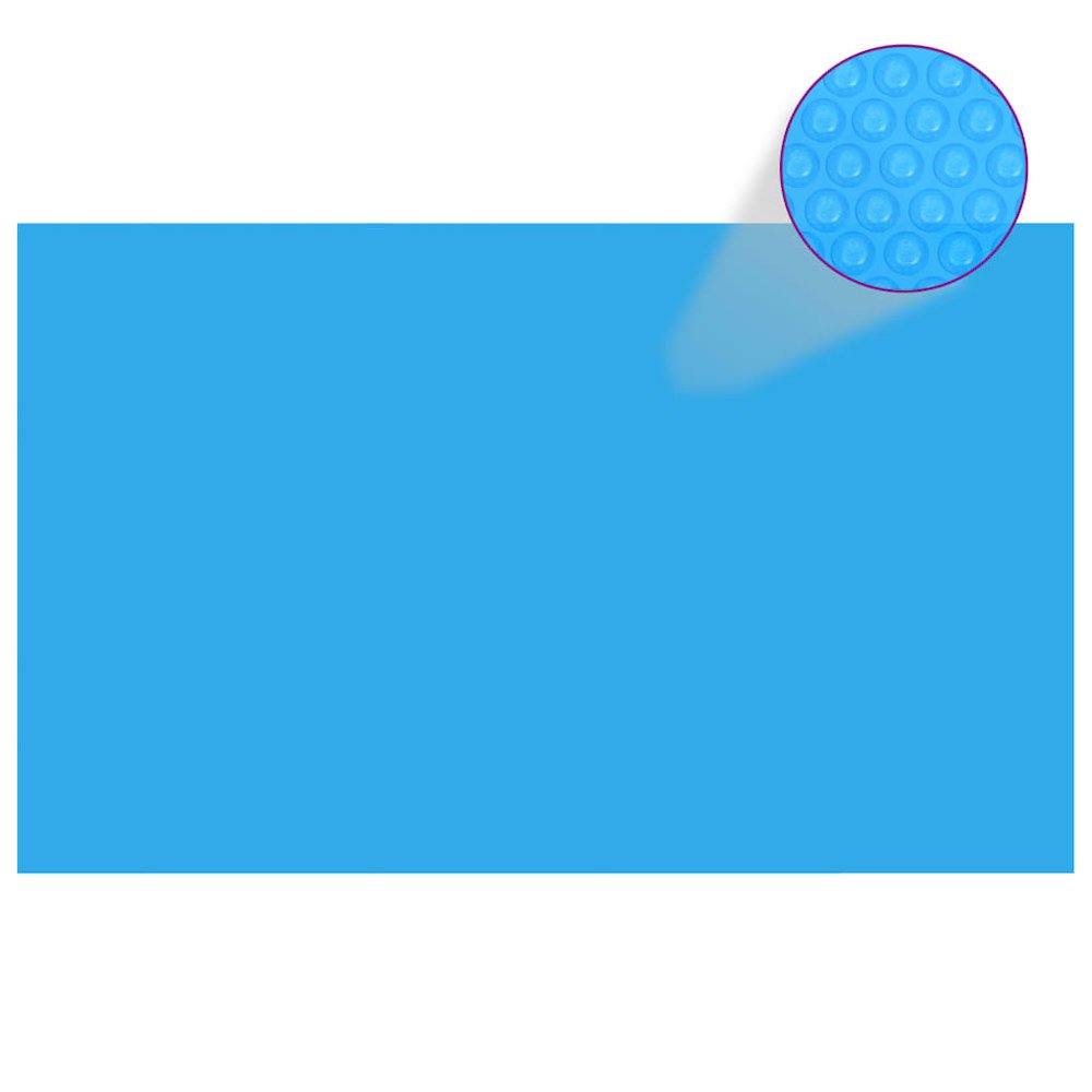 Pool Cover Blue PE film with air chambers 102.4 x 63.0 in. Picture 1