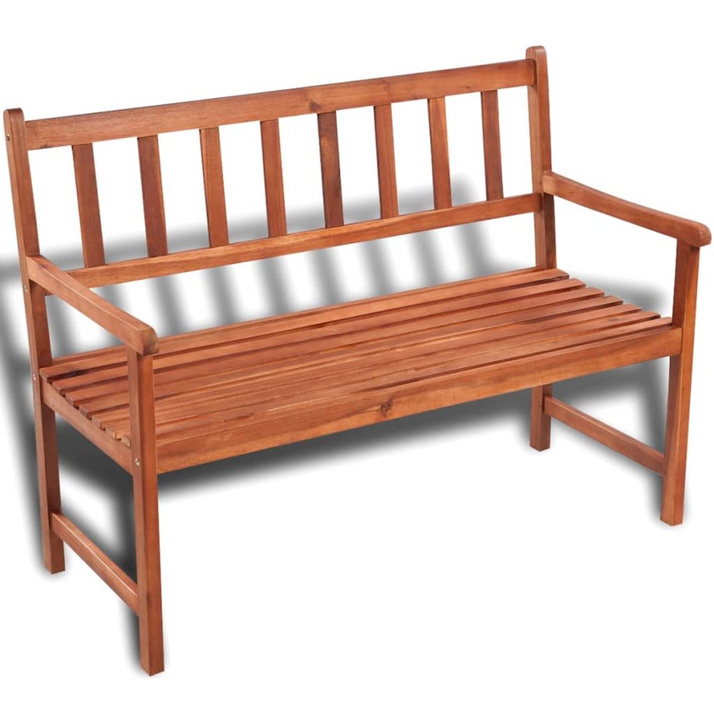 Garden Bench Light Brown Acacia hardwood Medium Durable. Picture 1