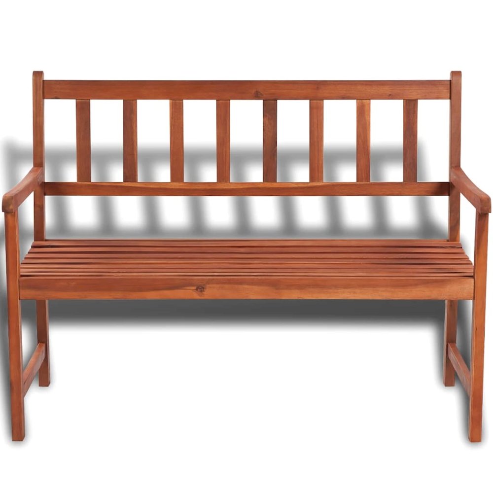 Garden Bench Light Brown Acacia hardwood Medium Durable. Picture 2
