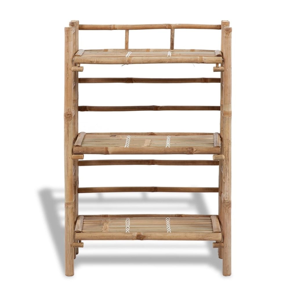 Plant Stand Natural Bamboo Bamboo Medium Durable Plant Stand. Picture 2
