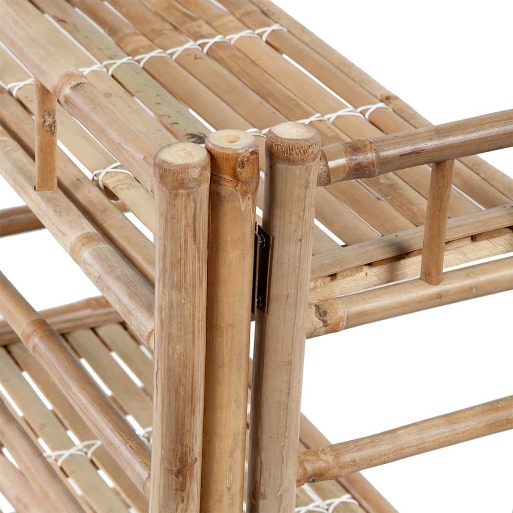 Plant Stand Natural Bamboo Bamboo Medium Durable Plant Stand. Picture 3