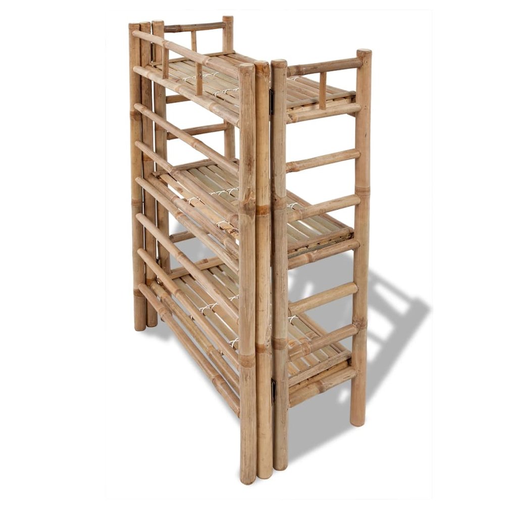 Plant Stand Natural Bamboo Bamboo Medium Durable Plant Stand. Picture 4