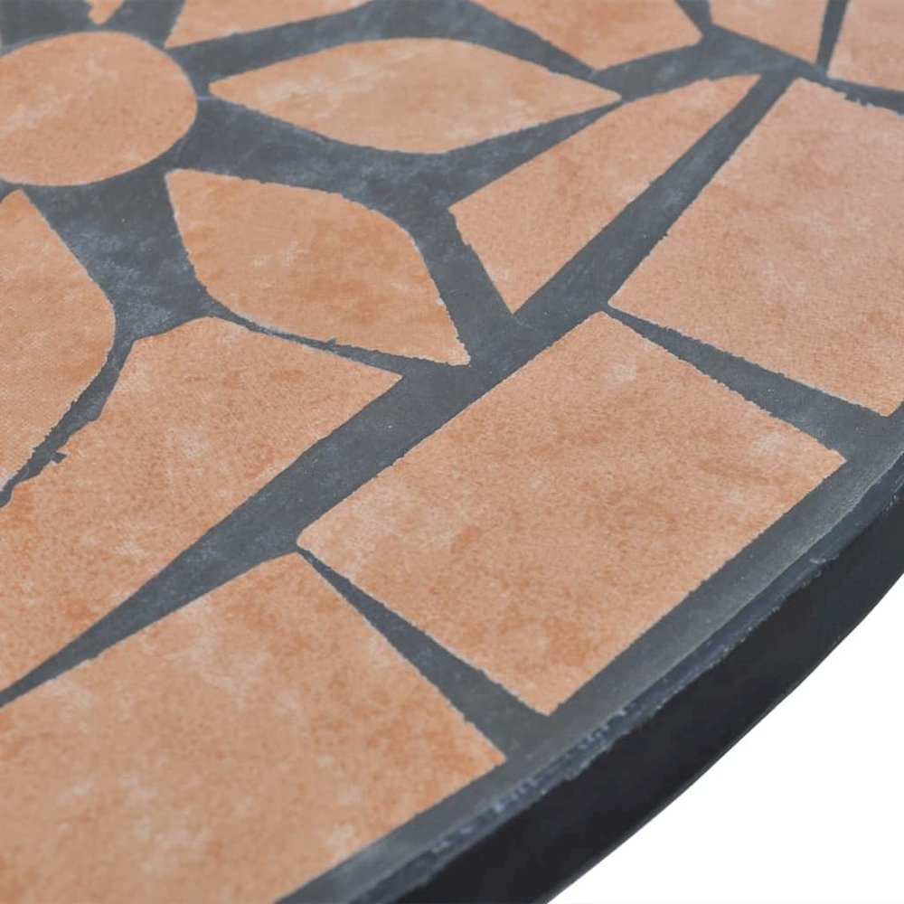 Garden Table Terracotta Powder-coated iron frame and ceramic top. Picture 4