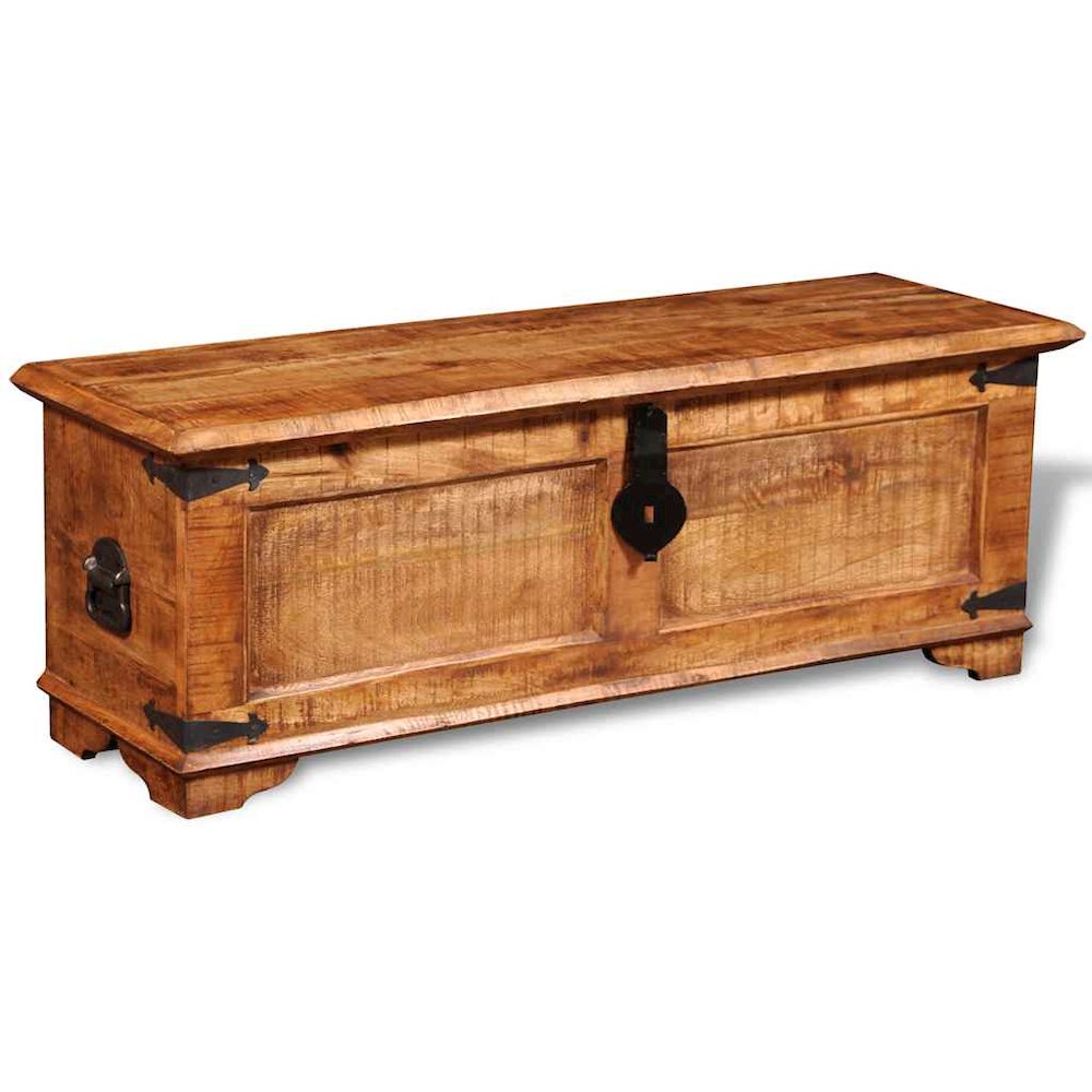 Storage Chest One-of-a-kind due to the unique grains Solid mango wood. Picture 6