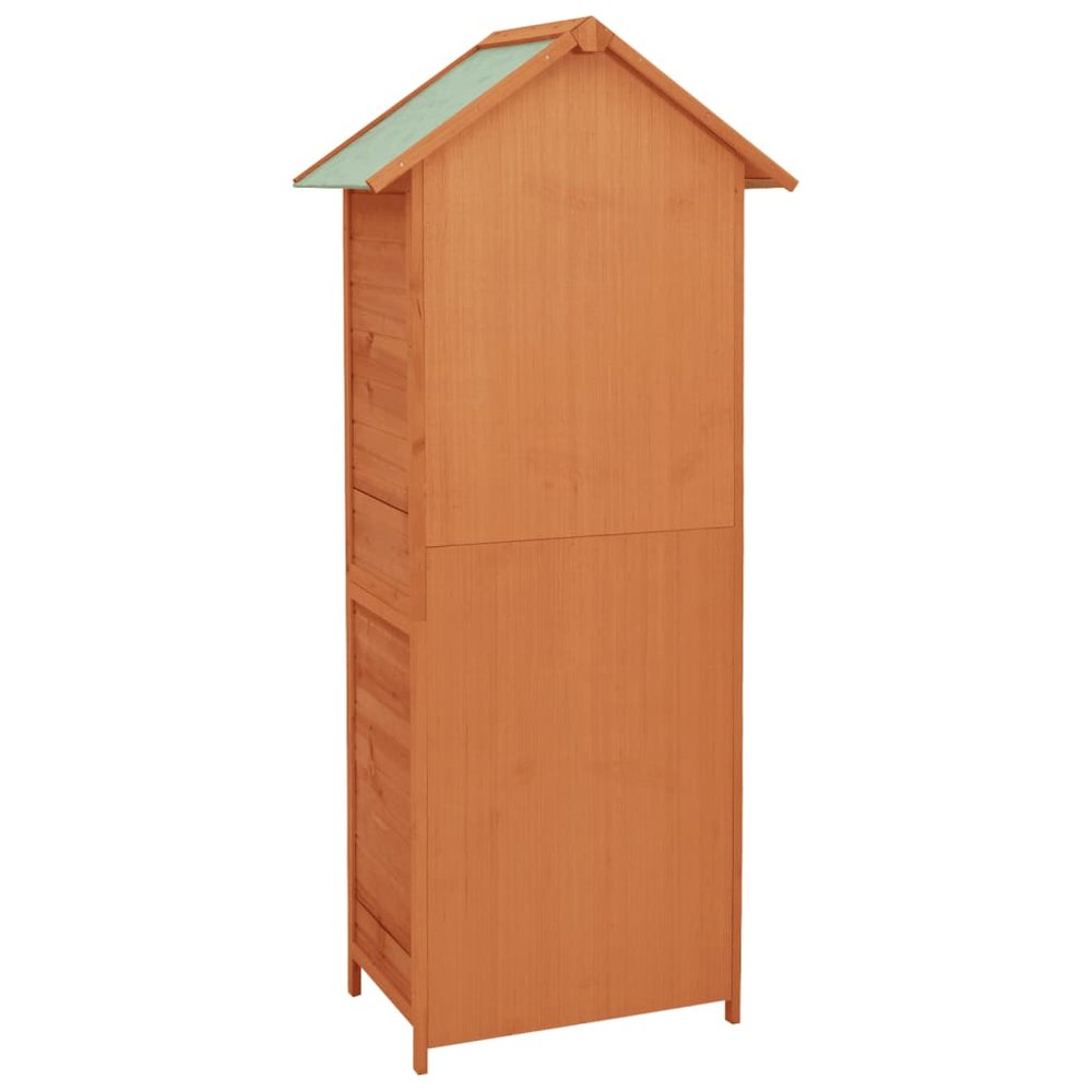 Outdoor Cabinet Brown Wood 16.7 in x 25.2 in x 74.8 in. Picture 6