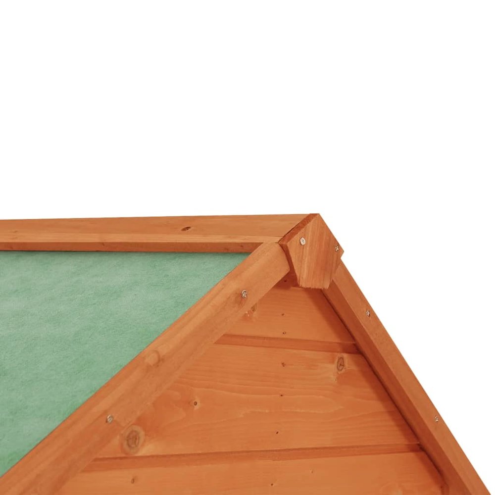 Outdoor Cabinet Brown Wood 16.7 in x 25.2 in x 74.8 in. Picture 8