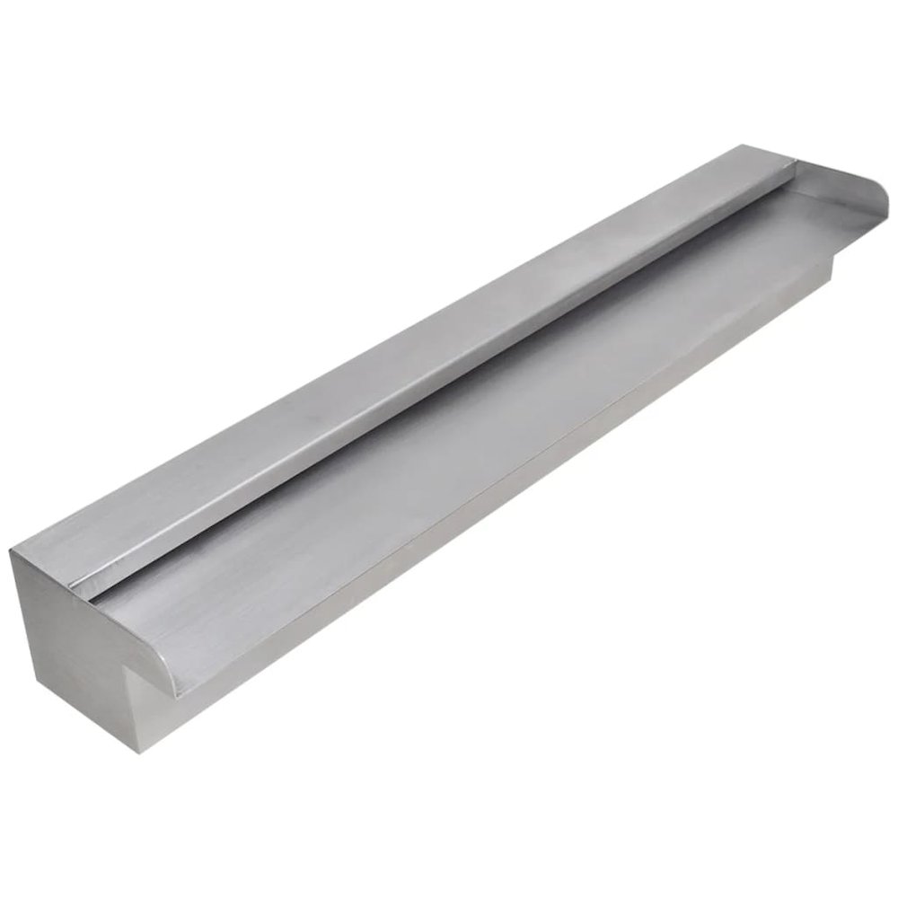 Rectangular Waterfall Pool Fountain Stainless Steel 23.6", 41667. Picture 2