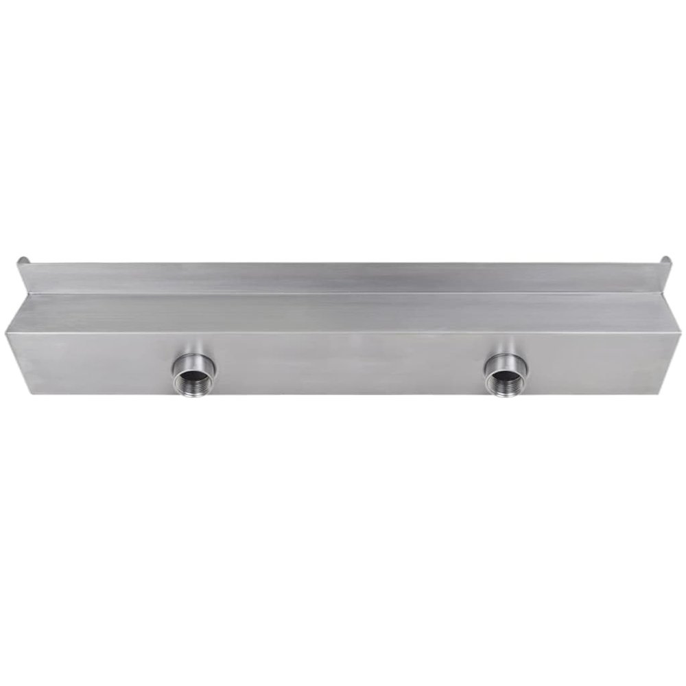Rectangular Waterfall Pool Fountain Stainless Steel 23.6", 41667. Picture 3