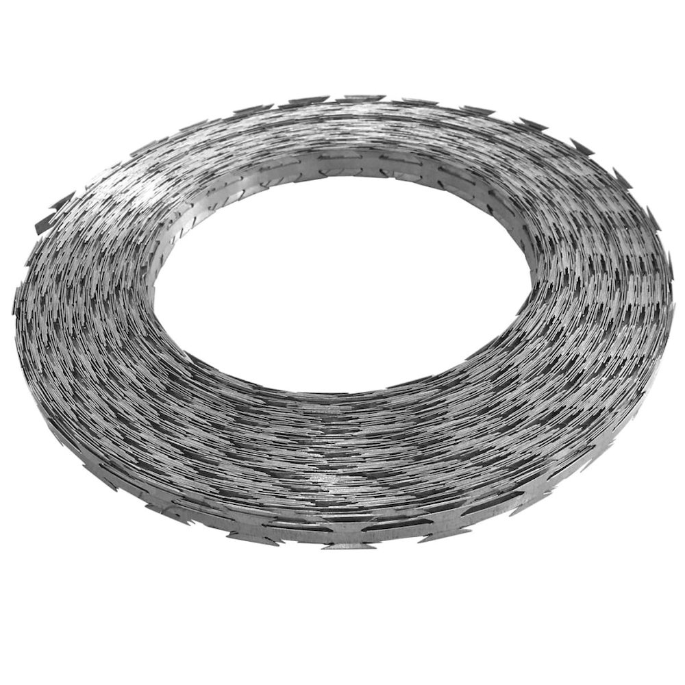vidaXL BTO-22 NATO Razor Wire 328' Steel, 141807. Picture 1