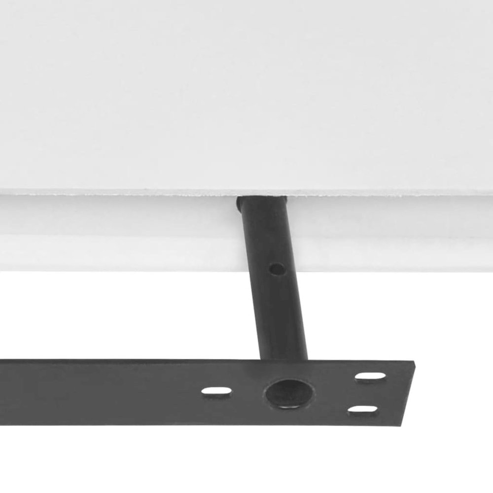 Wall Shelf Set of 2 White MDF 47.2 in wide Wall mounting. Picture 3