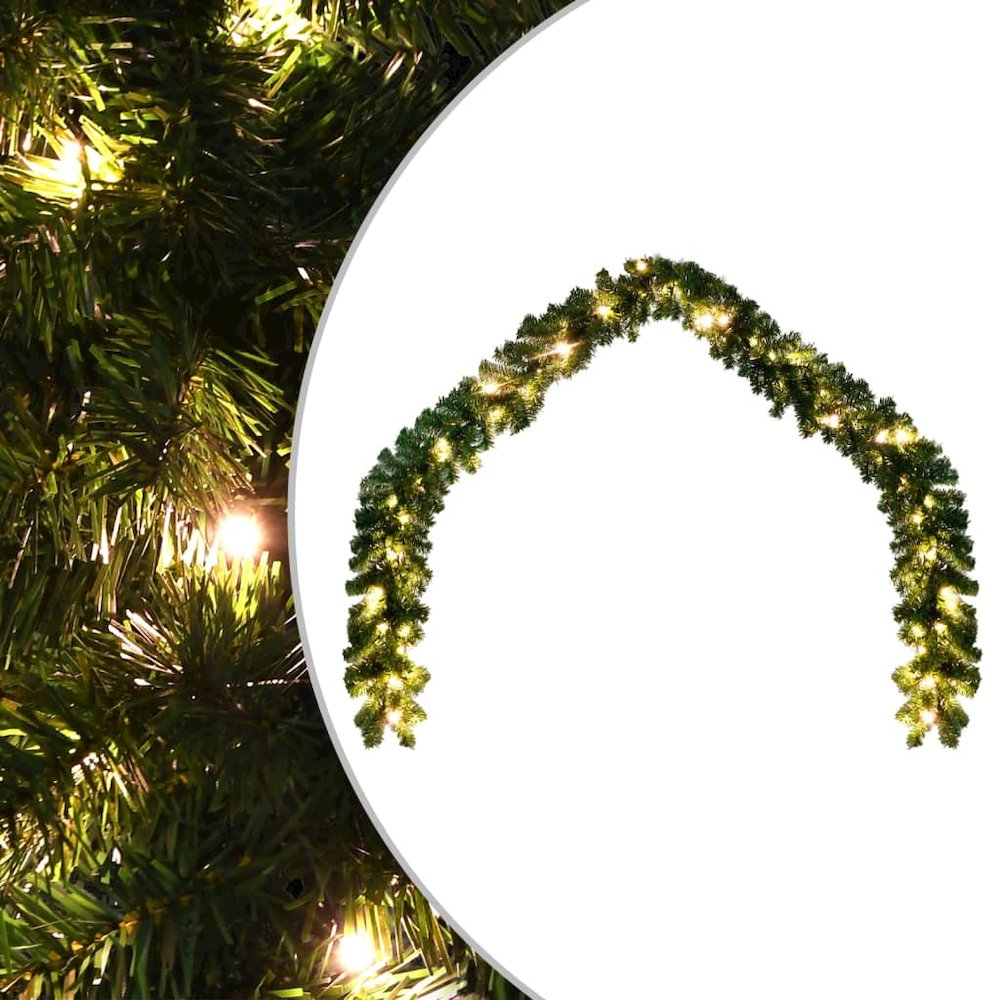 Garland Green Artificial Greenery 20m Decorative Inlays Garland. Picture 1