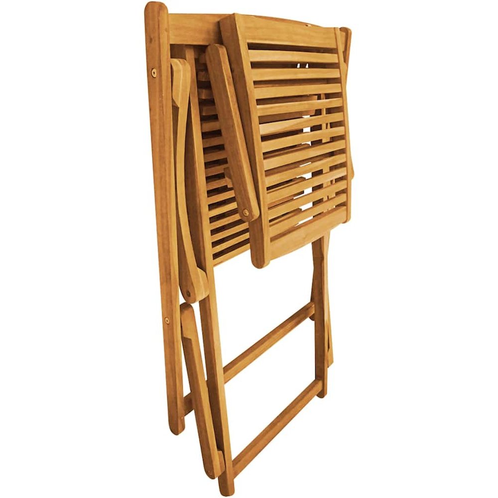 Deck Chair Light brown Acacia wood Standard Foldable Deck Chair. Picture 10