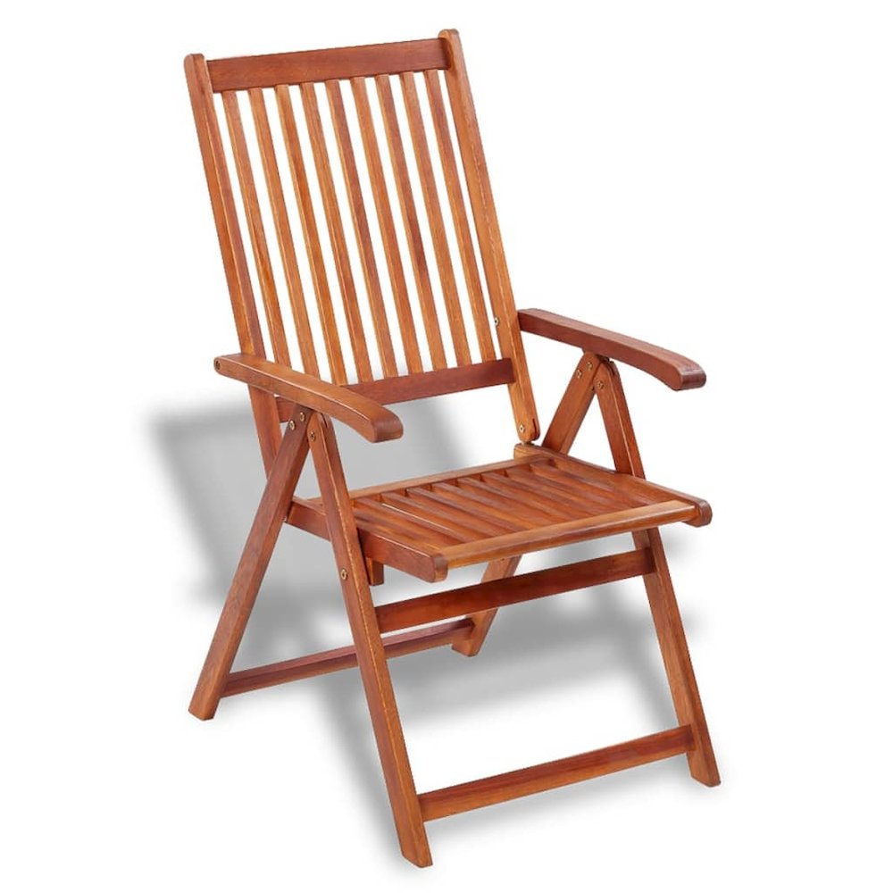 Dining Chair Set of 2 Natural Brown Solid Acacia wood Standard. Picture 3